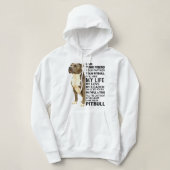 Pitbull Dog ik ben uw vriend Uw Partner Uw Pit Hoodie (Design voorkant)