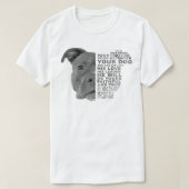 Pitbull Dog is uw vriend uw partner uw werk T-shirt (Design voorkant)