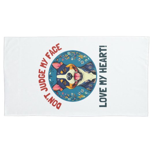 Pitbull dog Kussensloop (Voorkant-Links)