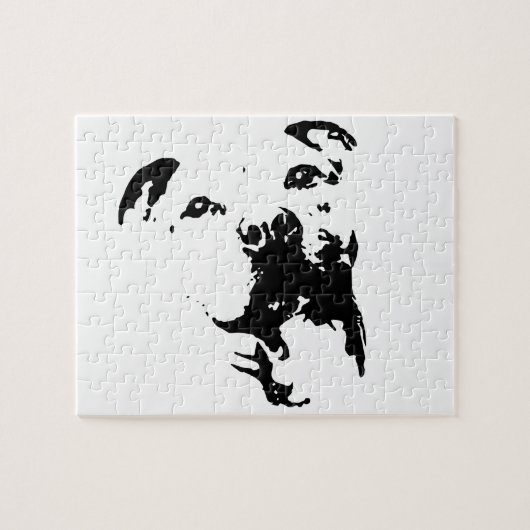 Pitbull Dog Legpuzzel (Horizontaal)