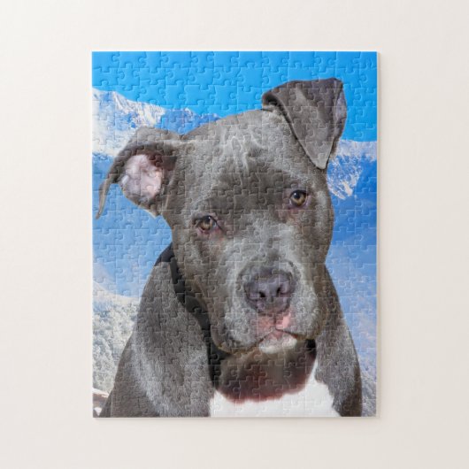 Pitbull Dog. Legpuzzel (Verticaal)