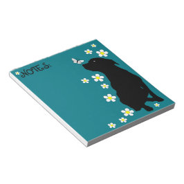 Pitbull Dog Love and Daisies schrijft Notitieblok