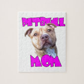 Pitbull dog mama legpuzzel (Verticaal)