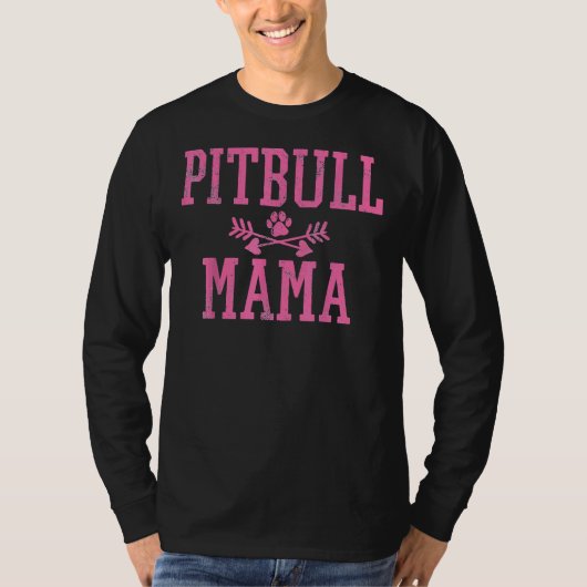 Pitbull Dog mama T-shirt (Voorkant)