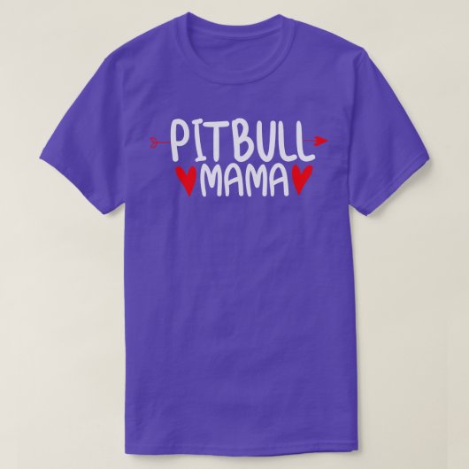 Pitbull Dog mama T-shirt (Design voorkant)