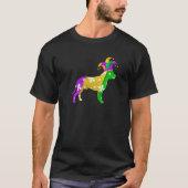 Pitbull Dog Mardi Gras Carnivals Funny Puppy Lover T-shirt (Voorkant)