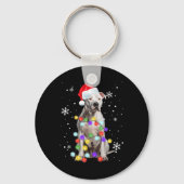 Pitbull Dog Merry Dogmas Santa Pitbull Christmas T Sleutelhanger (Voorkant)