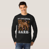 Pitbull Dog Pap Mam T-shirt (Voorkant volledig)