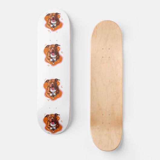 Pitbull Dog Persoonlijk Skateboard (Voorkant)
