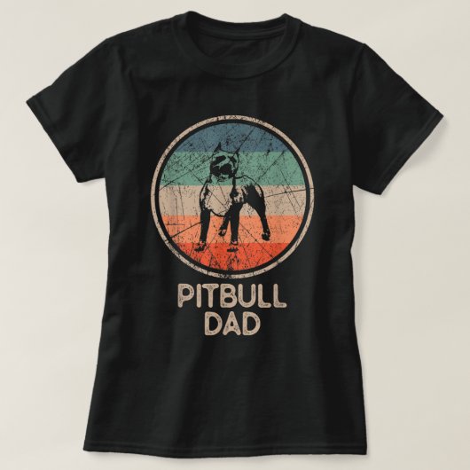 Pitbull Dog -  Pitbull Pap T-Shirt (Design voorkant)