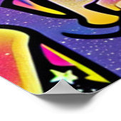 Pitbull Dog Pop Art gepersonaliseerd Poster (Hoek)