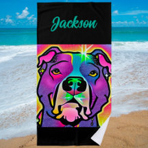 Pitbull Dog Pop Art gepersonaliseerd