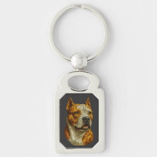 Pitbull Dog Portrait Sleutelhanger