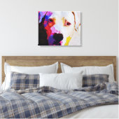 Pitbull Dog Portret Canvas Art Print (Insitu (Slaapkamer))