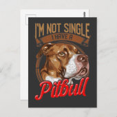 Pitbull Dog Relatie Puppy Parent Briefkaart (Voorkant / Achterkant)