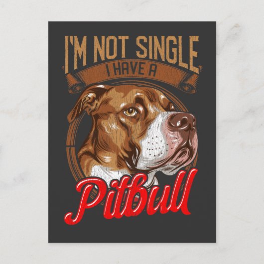 Pitbull Dog Relatie Puppy Parent Briefkaart (Voorkant)