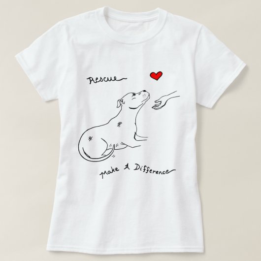 Pitbull Dog Rescue Foster Adopt Pit Bull Lover 266 T-shirt (Design voorkant)