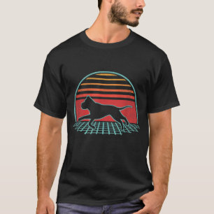 Pitbull Dog Retro  80s Stijl Dierenvriend G T-shirt