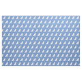 Pitbull Dog Silhouette Pit Bull Light Blue Stof (Fat Quarter)