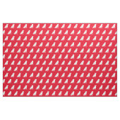 Pitbull Dog Silhouette Pit Bull Red Stof (Fat Quarter)
