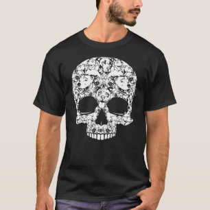 Pitbull Dog Skull Halloween Classic T-shirt