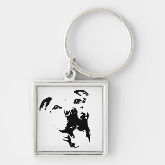 Pitbull Dog Sleutelhanger (Voorkant)