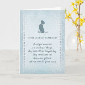 Pitbull Dog Sympathie Prachtige herinneringen Kaart (Gele Bloem)