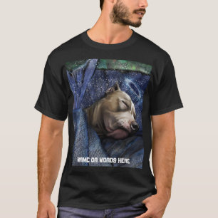 Pitbull Dog Sympathie verlies condoleances Kaart T-shirt
