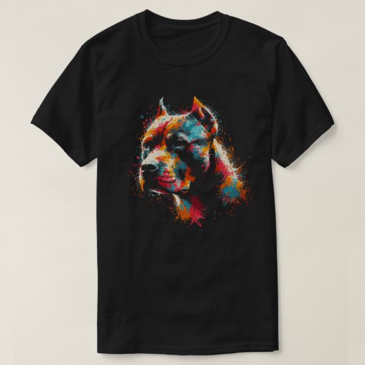 Pitbull Dog T-shirt (Design voorkant)