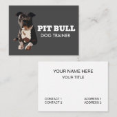 Pitbull Dog Trainer Visitekaartje (Voorkant / Achterkant)