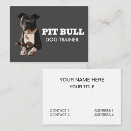 Pitbull Dog Trainer Visitekaartje