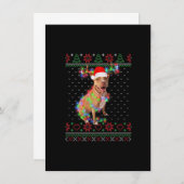 Pitbull Dog Ugly Sweater Christmas Puppy Dog Lover Kaart (Voorkant / Achterkant)