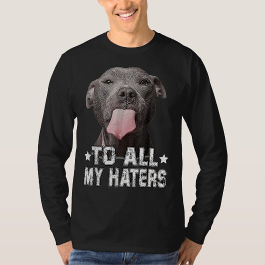 Pitbull Dog van al mijn geesten T-shirt (Voorkant)