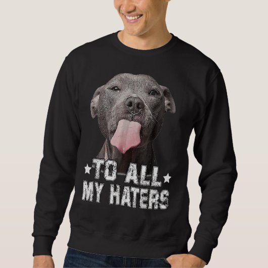 Pitbull Dog van al mijn geesten Trui (Voorkant)