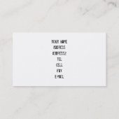 Pitbull Dog Visitekaartje (Achterkant)