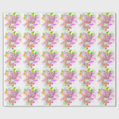 Pitbull Dog Waterverf Art Cadeaupapier (Vlak)