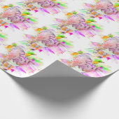 Pitbull Dog Waterverf Art Cadeaupapier (Hoek)