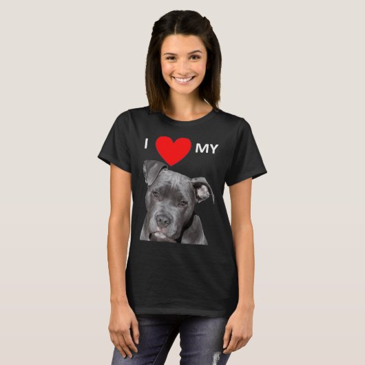 Pitbull Doglover T-shirt (Voorkant volledig)