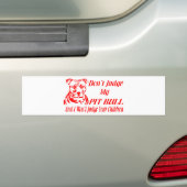 PITBULL DON JUDGE BUMPERSTICKER (Op auto)