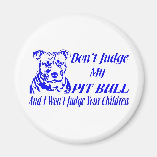 PITBULL DON JUDGE MAGNEET (Voorkant)