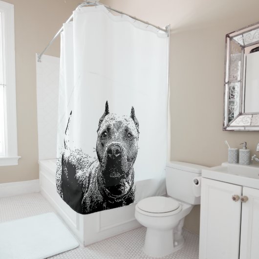 Pitbull-douchegordijn Douchegordijn (In situ)