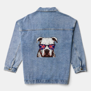 Pitbull Dragen Union Jack Zonnebril Denim Jacket