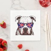 Pitbull Dragen Union Jack Zonnebril Servet (Insitu)