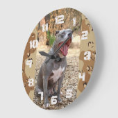 Pitbull Drill Sergeant Wall Clock Grote Klok (Hoek)