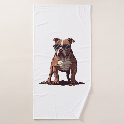 Pitbull eigenaar geschenken badhanddoek (Badhanddoek)