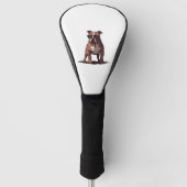 Pitbull eigenaar geschenken golfheadcover (Voorkant)