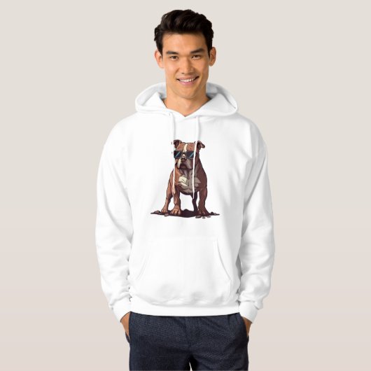Pitbull eigenaar geschenken hoodie (Voorkant volledig)