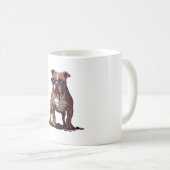 Pitbull eigenaar geschenken koffiemok (Voorkant rechts)