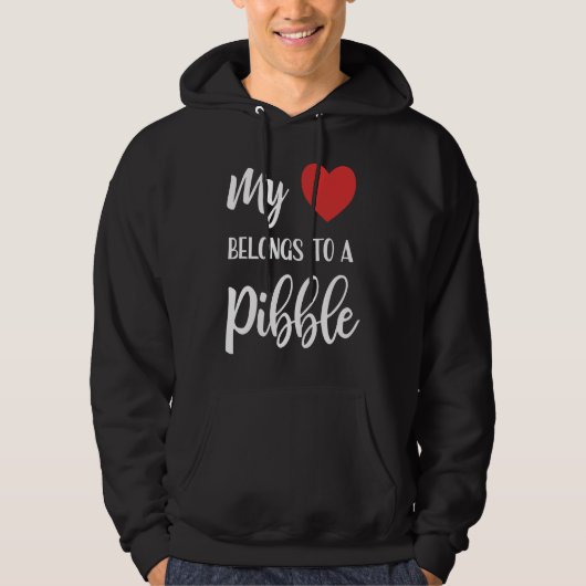 Pitbull-eigenaar Pibble-moeder Pittie Moederdag Hoodie (Voorkant)