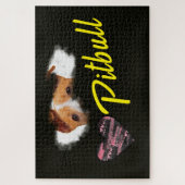 Pitbull Eyes Solid Color 1000-stuk Legpuzzel (Verticaal)